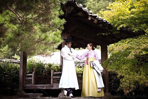 Lộ thêm loạt ảnh cưới như phim cổ trang của Chae Rim - 3