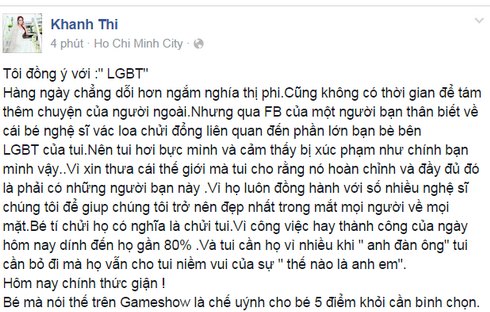 Khánh Thi bức xúc vì Yanbi miệt thị người đồng tính - 4