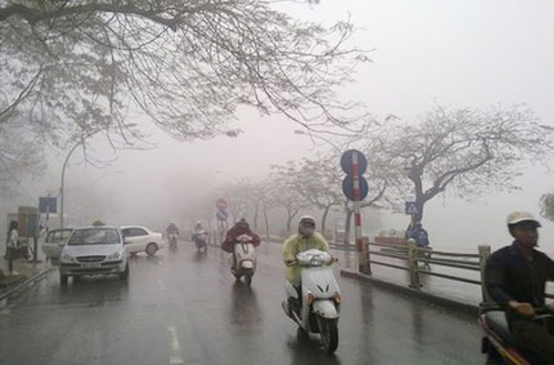 Không khí lạnh tăng cường, Hà Nội mưa rét - 1