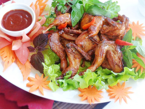 Chim cút quay bằng chảo nóng hổi - 6