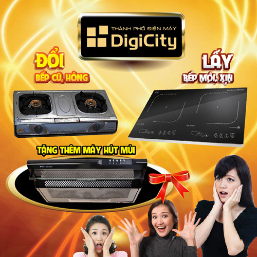 Mua, đổi bếp mới tặng kèm máy hút mùi - 1