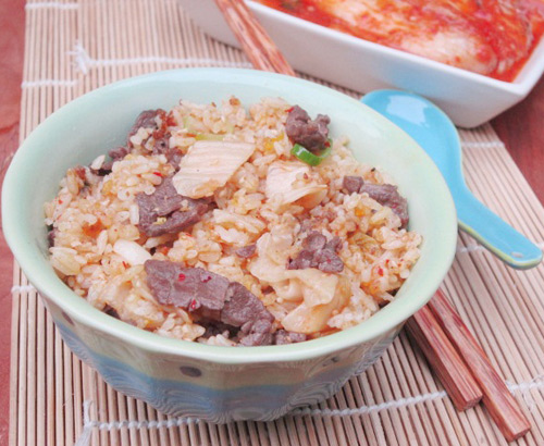 Cơm rang kim chi siêu hấp dẫn - 10