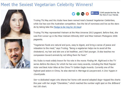 Trương Thị May là ngôi sao ăn chay sexy nhất Châu Á - 2