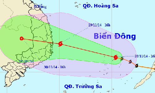 Bão số 4 đổ bộ Bình Định – Khánh Hòa rạng sáng chủ nhật - 1