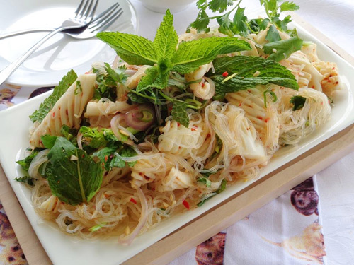 Miến trộn mực cay cay, giòn giòn - 9