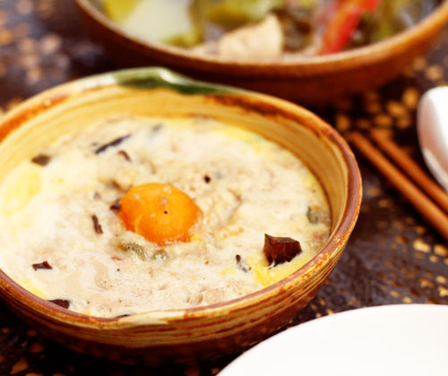 Trứng hấp thập cẩm ăn kèm canh cải chua - 9