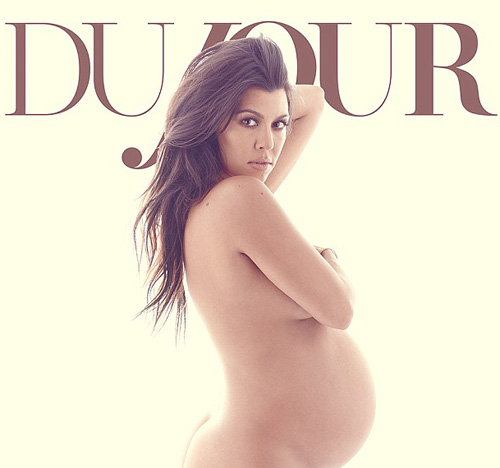 Chị gái Kim Kardashian tự tin khoe ảnh nude bầu - 1
