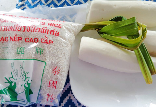 Xôi lá dứa khoai mì cho bữa sáng giản dị - 1