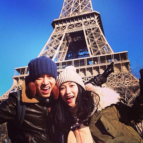 Vợ chồng Lam Trường tình cảm dưới chân tháp Eiffel - 1