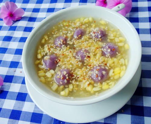 Chè đậu xanh khoai lang tím thanh mát, thơm bùi - 6