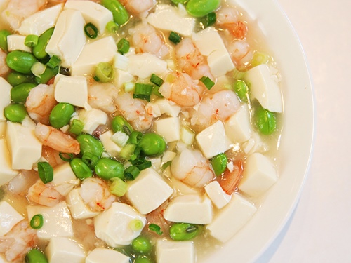 Đậu hũ sốt tôm đơn giản, trôi cơm - 9