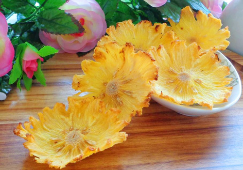 Làm mứt dứa sấy đẹp như hoa - 8