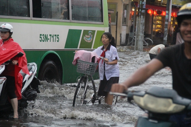 Mưa lớn, TP.HCM chìm sâu trong nước - 3