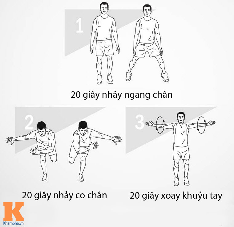 Giáo án 30 ngày tập HIIT đốt mỡ siêu tốc: Ngày 8 - 1