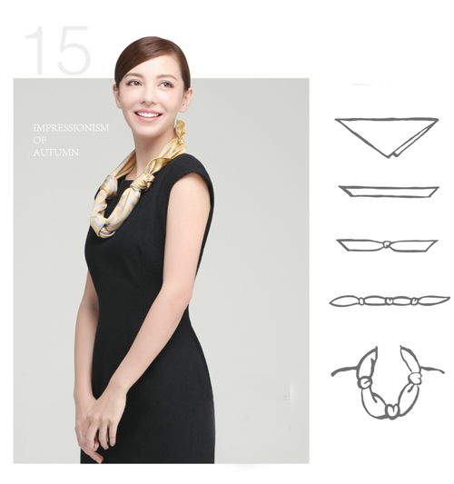 20 kiểu thắt khăn vừa sang vừa điệu cho nữ công sở - 15