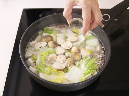 Miến nấu thịt, nấm rơm thơm ngon - 6
