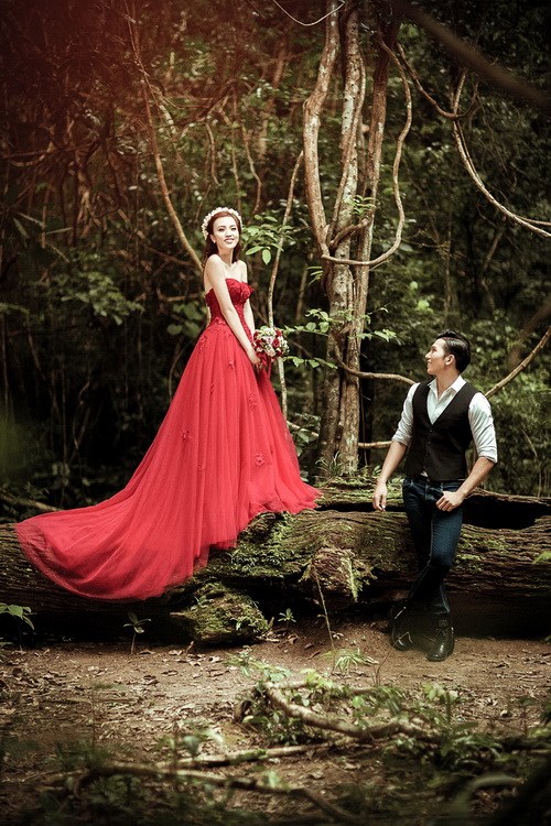 Siêu mẫu Ngọc Tình chụp ảnh cưới trong rừng sâu - 11