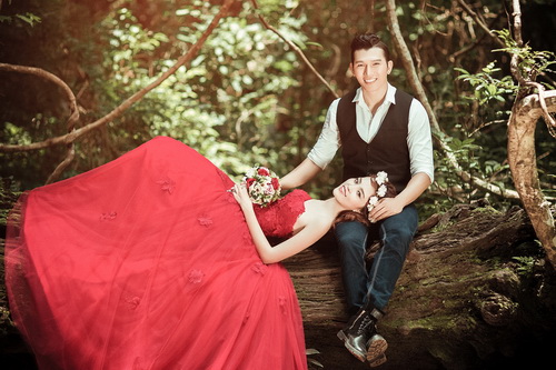 Siêu mẫu Ngọc Tình chụp ảnh cưới trong rừng sâu - 5