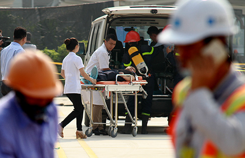 HN: Gần 600 người tham gia diễn tập phòng chống cháy nổ - 15