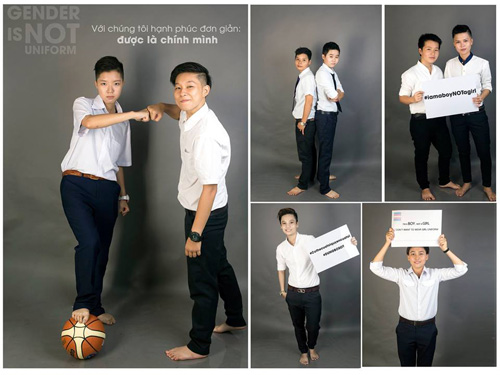 Ảnh đồng phục của nam sinh chuyển giới Việt gây xôn xao - 1