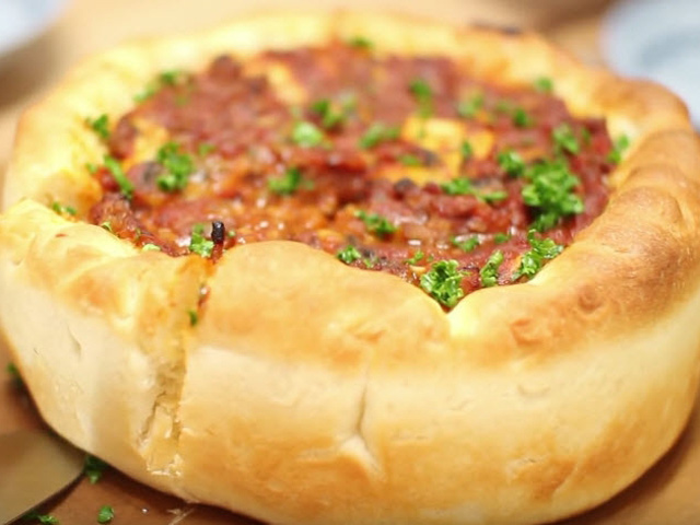 Bánh pizza kiểu Chicago ngon mê - 12