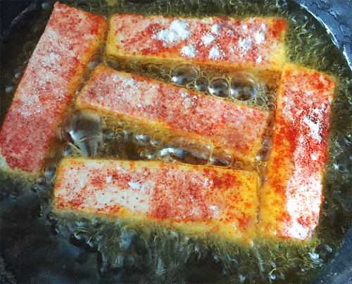 Đậu phụ chiên cay thơm ngon, ấm bụng - 4