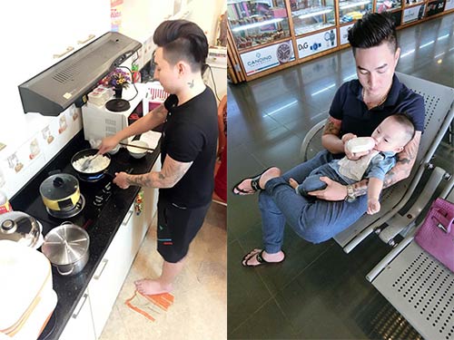 Hạnh phúc của mẹ xinh đẹp có chồng thích quot;làm việc đàn bàquot; - 4