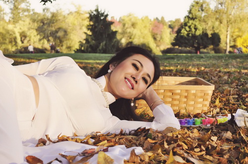 HH Mỹ Vân U40 mặc áo dài như quot;gái đôi mươiquot; - 9