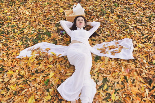 HH Mỹ Vân U40 mặc áo dài như quot;gái đôi mươiquot; - 11