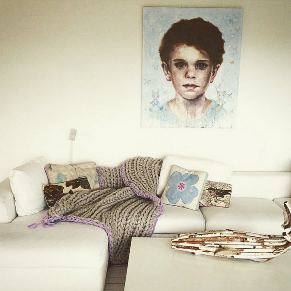 Chị em khắp nơi phát sốt mốt đan chăn len khổng lồ - 10