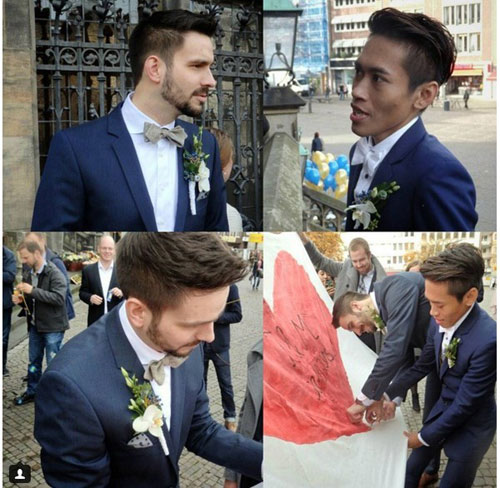 Cặp đôi đồng tính đũa lệch bất ngờ kết hôn - 14