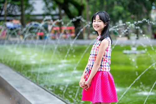 Vẻ hồn nhiên, đáng yêu của diễn viên nhí Thanh Mỹ - 1