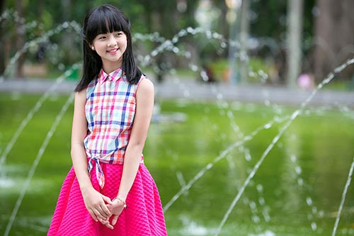 Vẻ hồn nhiên, đáng yêu của diễn viên nhí Thanh Mỹ - 5
