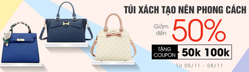 Túi xách giảm giá tới 50% + tặng coupon 100.000đ tại Deca - 1