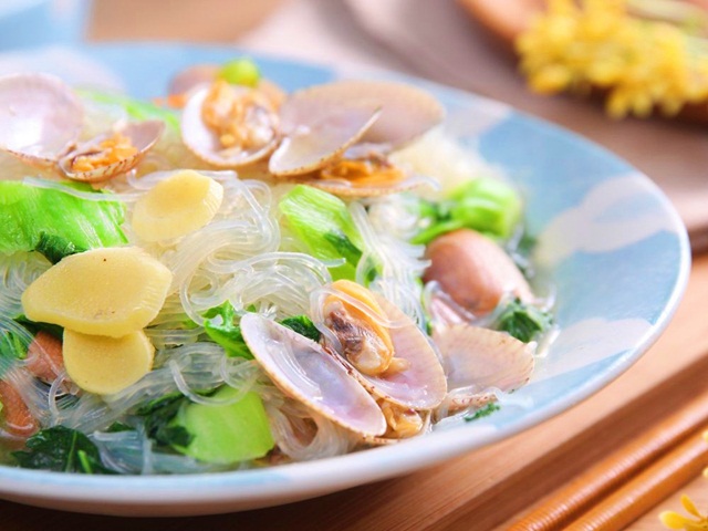 Miến nấu ngao hoa đơn giản mà ngon - 11