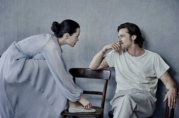 Angelina Jolie nô đùa, nghịch ngợm bên Brad Pitt - 3