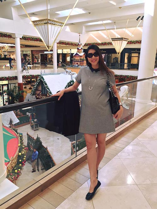 Ngọc Quyên mang bầu 8 tháng vẫn xinh lung linh - 4