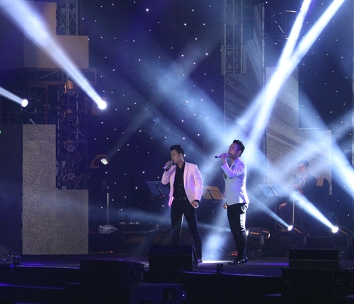 Lệ Quyên tay trong tay Quang Lê trên sân khấu - 4