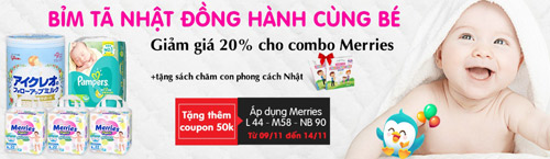 Giảm giá trên 20% tã Nhật Merries, Moony - 2
