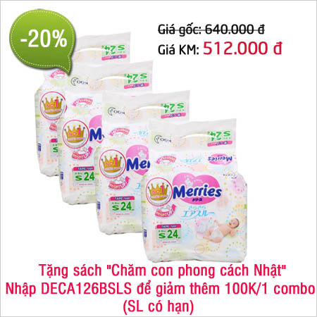 Giảm giá trên 20% tã Nhật Merries, Moony - 3