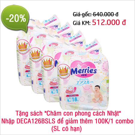 Giảm giá trên 20% tã Nhật Merries, Moony - 4
