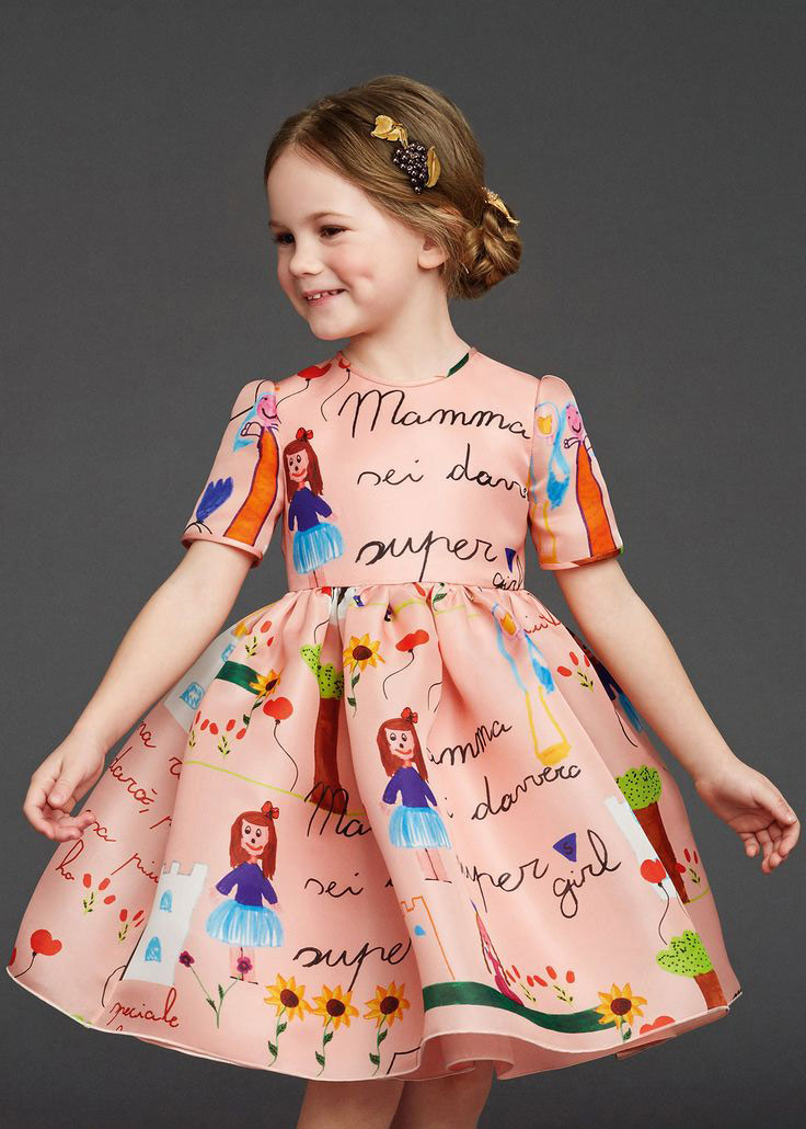 Váy Hoa Cổ Xếp Ly Quần Áo Trẻ Em - Mint's Closet