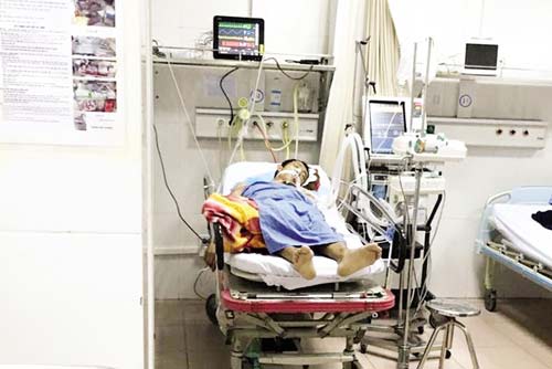 Phút kinh hoàng của vợ con tài xế taxi gây tai nạn trên cầu vượt - 1