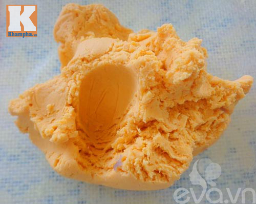 Bánh rán bí đỏ nhân khoai lang tím - 4