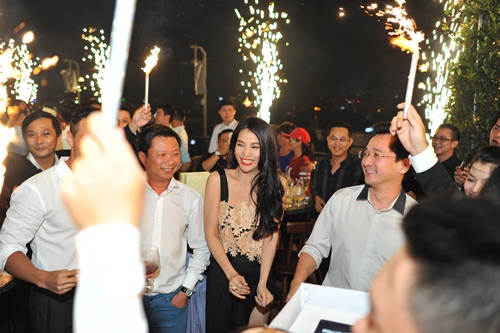 Trương Ngọc Ánh hôn Kim Lý trong tiệc sinh nhật - 10