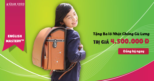 Tặng ba lô chống gù lưng Nhật Bản tại Adam Khoo - 3