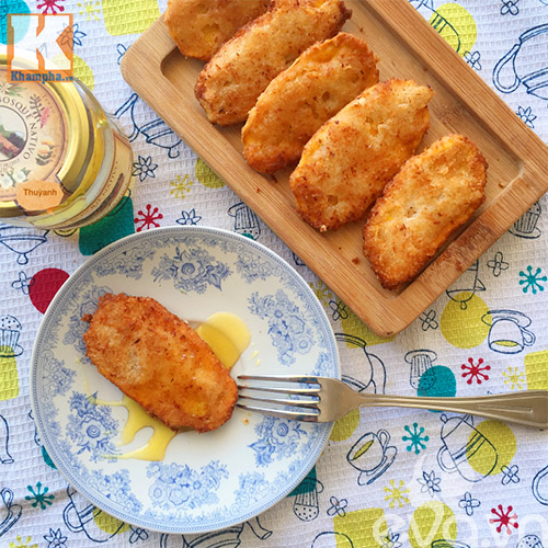 Bánh khoai phủ dừa chiên thơm bùi - 8