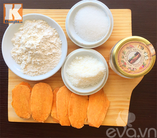 Bánh khoai phủ dừa chiên thơm bùi - 1