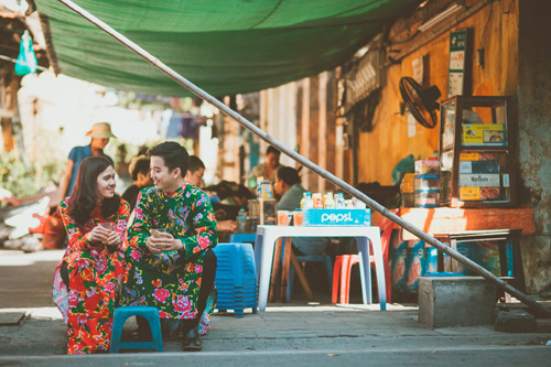 Cô dâu, chú rể đi khắp nơi chụp 5 bộ ảnh cưới - 6