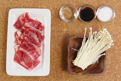 Thịt bò cuộn nấm kim châm ngon mê - 1